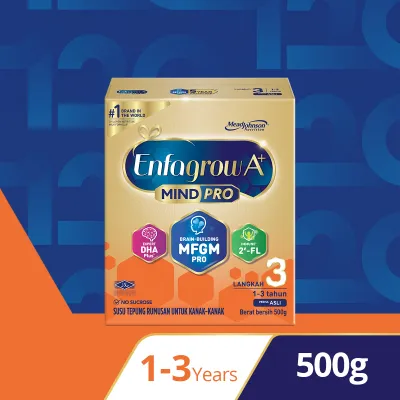 Enfagrow A+ Step 3 - 500g ORIGINAL / VANILLA Susu Milk Formula Powder