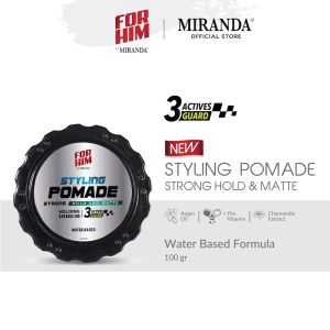 Miranda For Him Styling Pomade Series | Strong | Super Strong Hold and Wet Look 50gr | 100gr