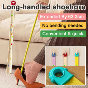 Long Handled Shoehorn for Home Use Nail Art Pregnant Women the Elderly and Carrying Shoes Without Bending over a Cute Shoe Drawer Shoe Puller多巴胺省力长柄鞋拔