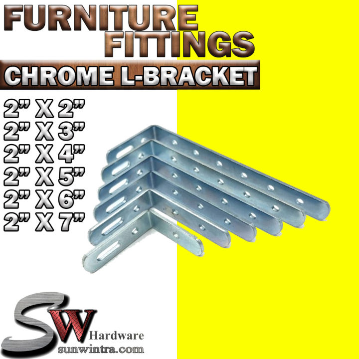 🔥 SW Hardware Chrome L-Bracket – Heavy-Duty Furniture Corner Brace ...