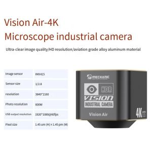 MECHANIC HD Visual Industrial Camera 8MP 1/1.8" CMOS Sensor with Real-Time Zero Delay Transmission & Ergonomic Wireless Control