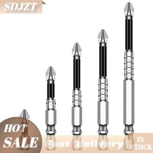 SDJZT K5 Non-slip High Hardness Bit S2 Strong Magnetic 5A Black Non-slip Cross Head Electric Drill Electric Screwdriver Bit