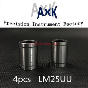 Linear Rail AXK Cnc Router Parts 4pcs/lot Lm25uu 25mm Linear Ball Bearing Bush Bushing 25x40x59mm For 3d Printer Cnc Parts