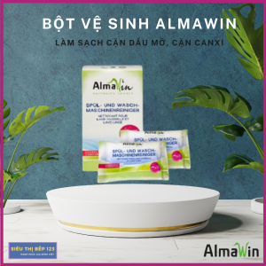 Bột vệ sinh máy rửa bát và máy giặt Almawin đạt chuẩn Ecogarantie từ thương hiệu Almawin tại Đức