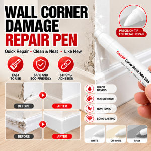 Wall Corner Repair Pen Crack Filling Marker Quick Drying White Paint Touch Up Pen Wall Edge Damage Repair Tool Interior Wall Care
