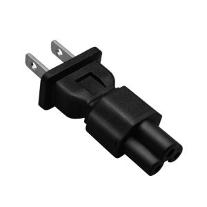 US to IEC320 C5/C7 Power ConverterAmerican standard to C5/C7 Conversion Plugs US 2 Prong Plugs Adapter