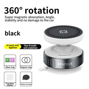 Double Side Magnetic Vacuum Adsorption Car Phone Mount Universal GPS Navigation Stand for Car/Gym/Mirror/Shower/Smooth Surface