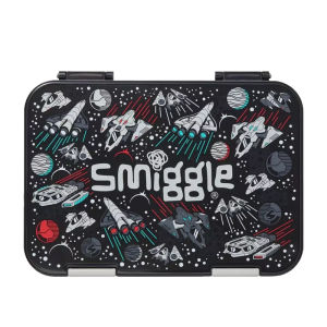 Australian smiggle childrens schoolbag boys backpack Black astronaut cartoon 8-12 years old 16 inch kids bags