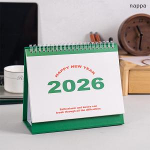✨[nappa] 2026 Calendar Simple Memo Book Monthly Daily Planner Scheduler Time Management Home Office Desktop Decoration Standing Calendar