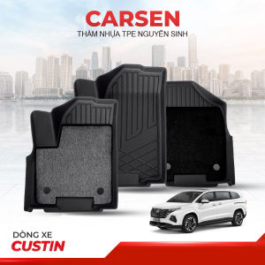 Thảm Lót Sàn Xe HUYNDAI CUSTIN - Nhựa TPE Đúc 3D Không Mùi Không Nấm Mốc Bền Đẹp Chắc Chắn - CARSEN VIET NAM