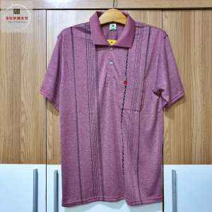 [TÁO MÈ] Áo Thun Nam Có Túi Trung Niên Loại Sọc Cổ Bẻ From Rộng Tay Lỡ Size Từ 50 - 75kg