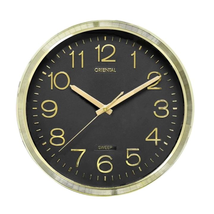Oriental Wall Clock OTC003 Feng Shui Clock Gold/Black Lazada