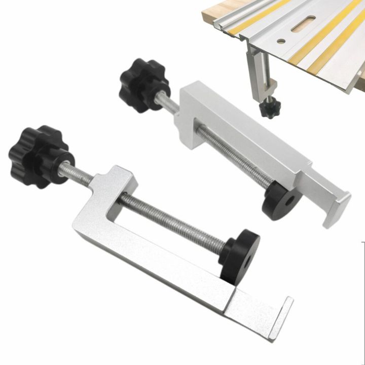 Table Clamp Universal Fence / T-Slot / Table Saw Guide Rail Clamps ...