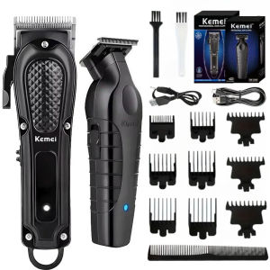Kemei Professional Hair Clipper for Men KM-1071 KM-2299 Cordless Hair Clipper Mens Beard Trimmer Electric Haircut Beauty Kit