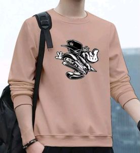 Bisa COD Sweater Keren Kaos Pria Kasual Crewneck Elegan Sweter Trendy Wild Ones New Baju Kekinian