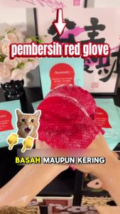 Local Seller Red Diamond Body Polishing Cleansing Mask Gentle Scrub Bath Towel For Sensitive Skin Deep Clean Pores COD