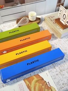 【SG STOCK】Magnetic Cling Film Cutting Box with Slide Dispenser Dustproof Space-saving Wall-mounted Plastic Wrap Aluminum Foil
