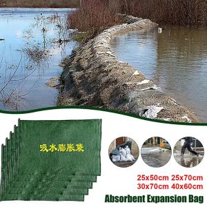 MIRELAE 1Pcs Có thể tái sử dụng Bao cát hút nước Vải canvas 25x50cm 40x60cm. Bao đập Màu xanh lá Bao chắn lũ Dành cho cửa gara nhà ở tầng hầm