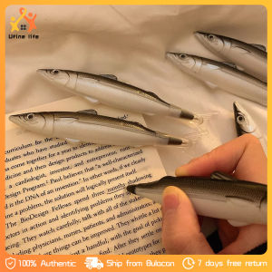 Creative Fish Shape Ballpoint Pens 0.5mm Black Ink Gel Pens Smooth Writing Roller Ball Pens Kids Gifts Student Stationery School Office Supplies