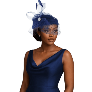 COVIEEZB Khăn voan chấm bi Mũ Fascinator Lưới Lông Vũ Thanh lịch Phong cách thanh lịch. Khăn quấn đầu Ngọc trai Polyester Mũ beret cô dâu Đám cưới