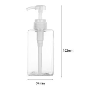 KMNITH Household Empty Hand Sanitizer Shower Gel Clear Soap Dispenser Pump Container Liquid