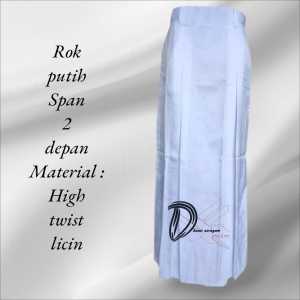 CUCI GUDANG ROK SMP/SMA PUTIH R2 ROK PUTIH PANJANG SPAN 2 SERAGAM SEKOLAH SMP/SMA PAKAIN WANITA