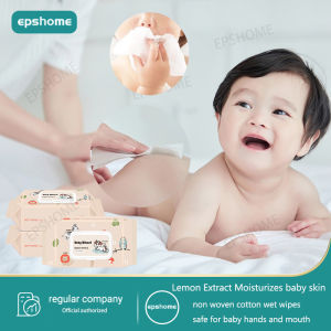 epshome 5pack quality ultra kids Organic Baby Wipes Alcohol Free Organizer newborn 80 series per pack Non-Alcohol-wetwipes