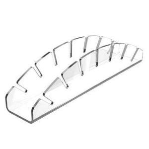 LIANG 1/2Pcs No Install Baseball Cap Display Rack Hat Organizer Acrylic Hat Stand for Baseball Caps Stores Decoration Clear Hat Holder for Baseball Closet