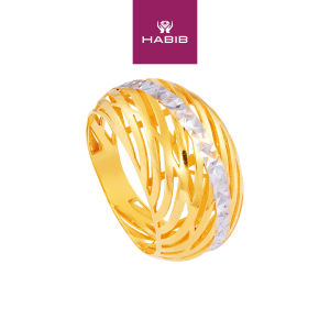HABIB Oro Italia 916 Yellow and White Gold Ring GR51590823(YW)-BI