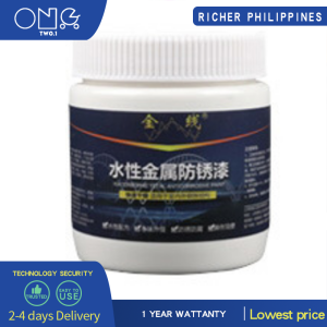 3kg Anti-rust paint Water-based metal paint fluorocarbon-carbon paint household outdoor stainless steel railings iron door renovation anti-embroidery paint