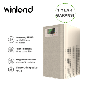 Air Purifier 2S True HEPA Filter - Pemurni Udara dengan Tingkat Pengiriman Udara Bersih (CADR) 320 - Bluetooth Speaker Real Time - Garansi 1 Tahun (Winland)