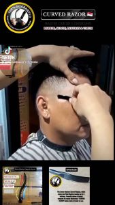 Razor Lengkung Kidal (Tangan Kiri): Pilihan Terbaik untuk Barber Salon
