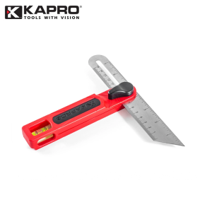 KAPRO 301T-Bevel Stainless Steel Blade with Vial Trim Gauge 15° 30° 45° 60° & 75° Angle Marking Tool