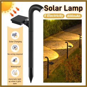 【COD】Solar Path Lights Semi Flush Mount Ground Stake Spotlight 800mAh Nickel Battery Switch Control