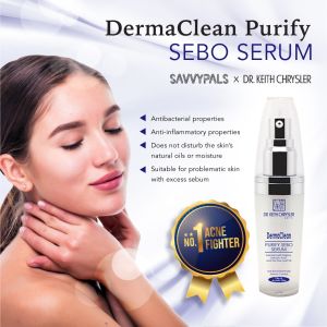 Dr. Keith Chrysler DermaClean Purify Sebo Serum 10ml - anti-bacterial oil control for oily and acneic skin