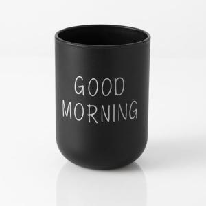 Boxera Cawan Berus Gigi Minimalis Toothbrush Cup Bathroom Toothbrush Holder Storage Cup 300ml Drinking Cup PP Good Morning Makeup Brush Stationery Organizer Home Office Dormitory Easy Clean Family Counter Easy Clean 早安漱口杯 ABS