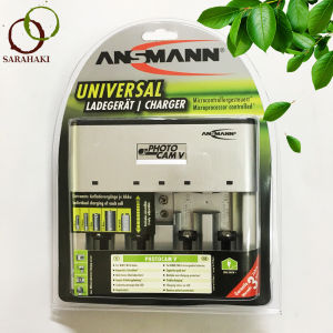 Máy Sạc pin đa năng cho pin tiểu đũa trung đại 9V Ansmann Photocam V Hàng Chính Hãng