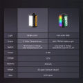 Ttartisan RGB Bi đèn chiếu sáng phụ Video Ánh Sáng Giá đỡ điện thoại nam châm Reteo Phim Phong Cách Mini đèn LED 0.5W 3000/4500/6000K Cri 95 + 300MAh. 