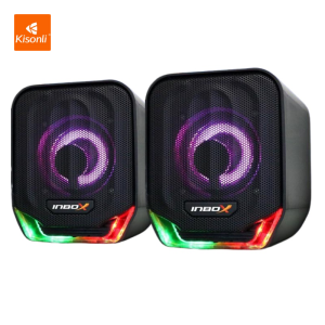 KISONLI X INBOX Speaker Komputer/Laptop Gaming Maximux GS-03 LED Light