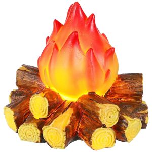 LED Flame Lamp Battery Operated Realistic 3D Flickering Fire Light for Home Decor Halloween Christmas Party Wedding Night Light2026