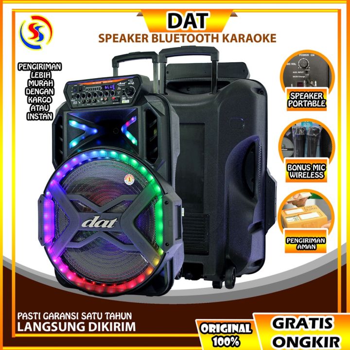 Speaker Bluetooth Speaker Karaoke Speaker Portable 18 inch DAT DT