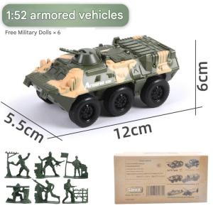 1:52 Simulation Military Toys Alloy Tank Armored Vehicle Helicopter Model Boys Holiday Gift