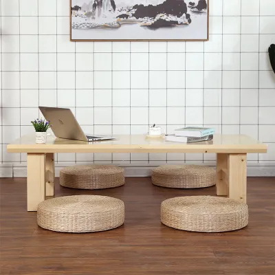AUREO Japanese Style Coffee Table Tatami Table Low Table Zen Solid Wood Low Table Kung Fu Tea Table Long Floor Table Balcony Small Coffee Table