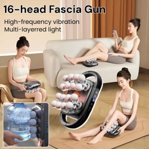 16-Head Fascia Massager Cervical Spine Shoulder Back Massage Instrument Full Body Muscle Pain Relief