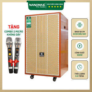 Loa Kéo Nanomax SK-18G8 Bass 50cm Công Suất 1200w/max Karaoke Bluetooth Bản Mic Sạc