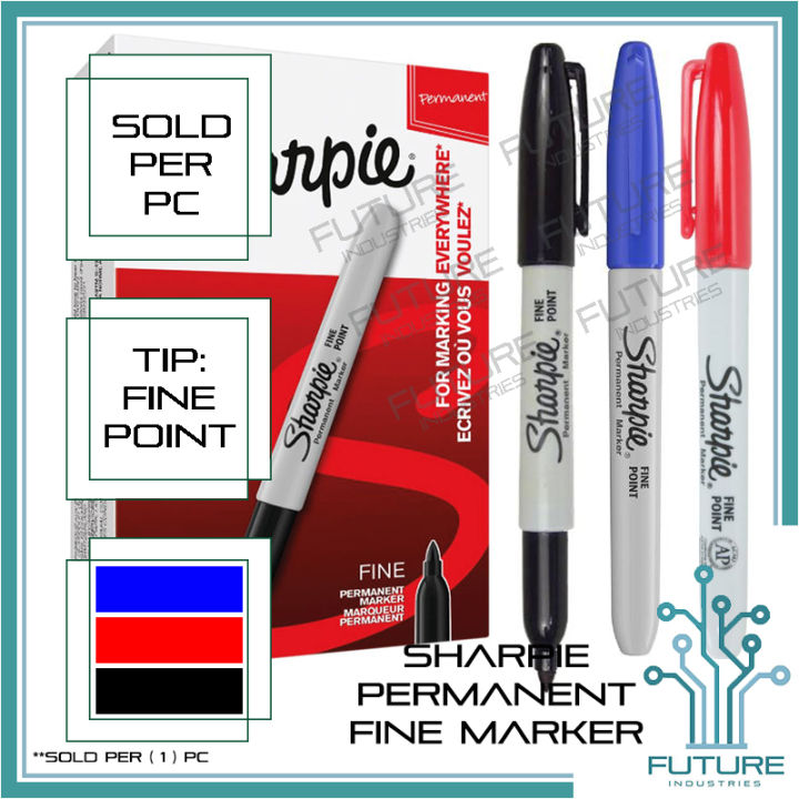 Marking Pen Permanent Marker Pentel Pen Writing Pen Sharpie Fine Point  Black Blue Red Sold per piece [Future Industries] Lazada PH