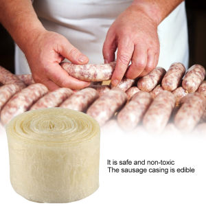 Shipping From Malaysia 2-layered Edible Drying Sausage Casing for Flavorous Homemade Sausages Ham 8m natural sausage skins