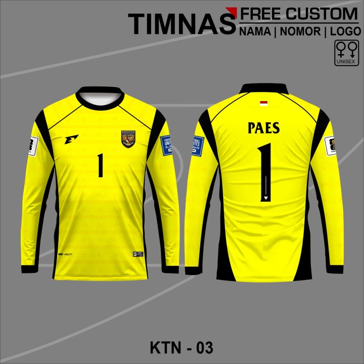 Baju kiper timnas indonesia terbaru 2025 kaos lengan panjang jersey
