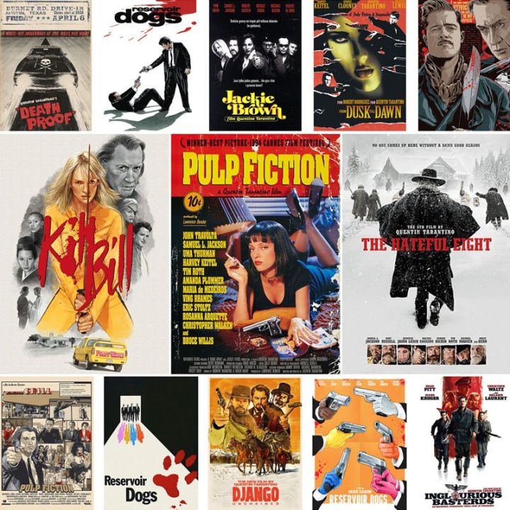 Áp Phích Treo Tường Hư Cấu Giấy Kraft Kill Bill Cổ Điển Tranh Phim ...