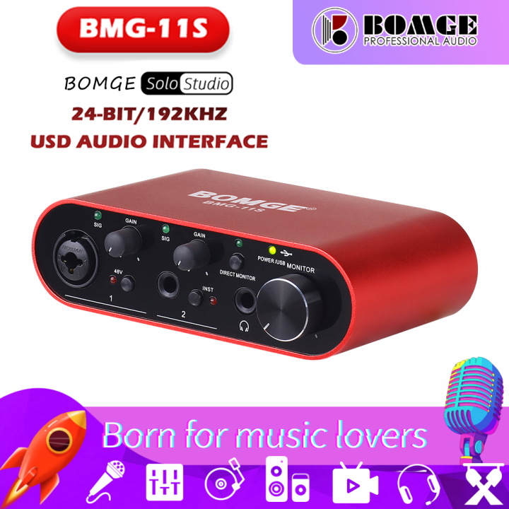 BOMGE BMG11S 3rd Generation USB Audio Interface for Guitarists